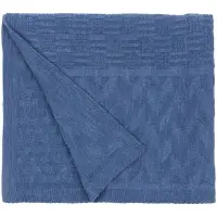 Плед Snippet, синий меланж (джинс)