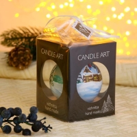 Ёлочный шар d-8 см "Зимняя деревушка" ручная роспись, микс Ёлочный шар d-8 см "Зимняя деревушка" ручная роспись, микс