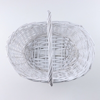 Набор корзин, 3 шт, 50x37xH16/40 см, 41x31x13/34 см, 34x24x12/29 см, белый, лоза