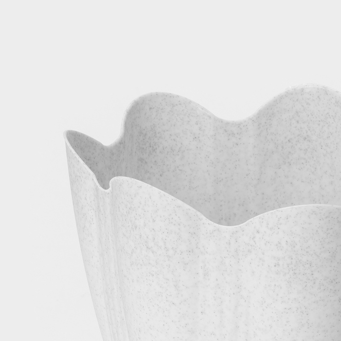 Горшок с поддоном &laquo;Эдельвейс&raquo;, 3 л, цвет мраморный