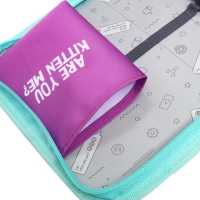 Пенал 1 секция 140 х 210 х 40 мм, откидной карман и косметичка, тканевый, Calligrata TOP Content "Котик" Пенал 1 секция 140 х 210 х 40 мм, откидной карман и косметичка, тканевый, Calligrata TOP Content "Котик"