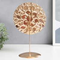 Подсвечник металл на 1 свечу "Паутина времени" золото 26х14,5х11 см Подсвечник металл на 1 свечу "Паутина времени" золото 26х14,5х11 см