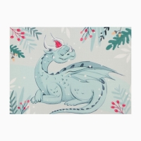 Салфетка новогодняя на стол Доляна &laquo;Дракон&raquo;, 40х29см