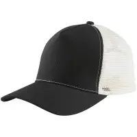 Бейсболка Blink, черная с молочно-белым Бейсболка Blink, черная с молочно-белым