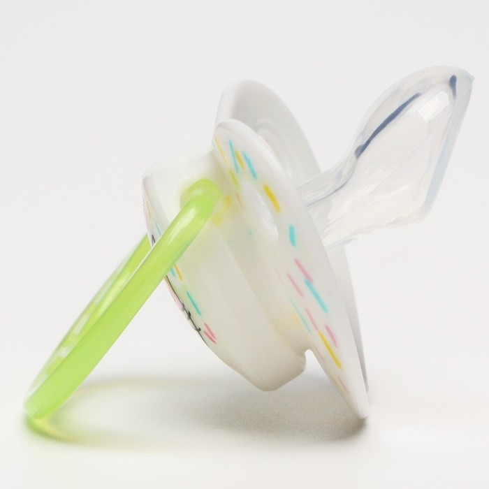 Соска - пустышка силиконовая ортодонтическая &laquo;Кошечка&raquo;, от 0 мес., с колпачком, цвет желтый