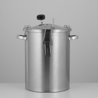 Коптильня домашняя &laquo;Аромат&raquo;, для горячего копчения, 14 л, термометр МИКС, нержавеющая сталь