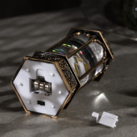 Светодиодная фигура &laquo;Ангел в ротонде&raquo; 6.3 &times; 14 &times; 6.3 см, пластик, блёстки, батарейки AG13х3 (в комплекте), свечение тёплое белое