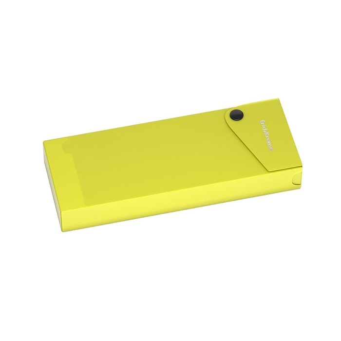 Пенал-футляр на кнопке, ErichKrause Matt Neon, пластиковый, микс