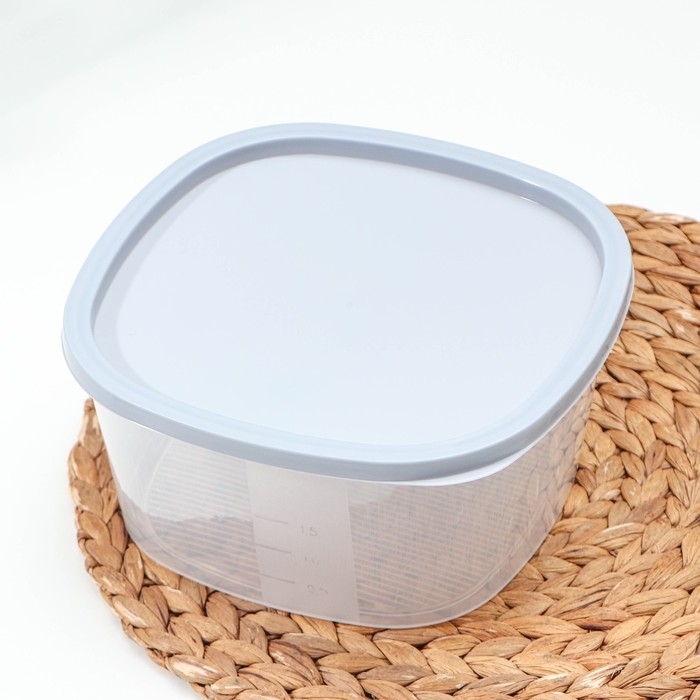 Контейнер для продуктов с мерной шкалой «BioFresh», 2,65 л, прозрачный, крышка микс Контейнер для продуктов с мерной шкалой «BioFresh», 2,65 л, прозрачный, крышка микс