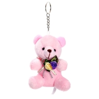 Брелок «Мишка с цветами», цвета МИКС Брелок «Мишка с цветами», цвета МИКС