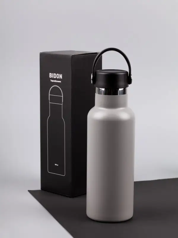 Термобутылка Bidon, серая Термобутылка Bidon, серая