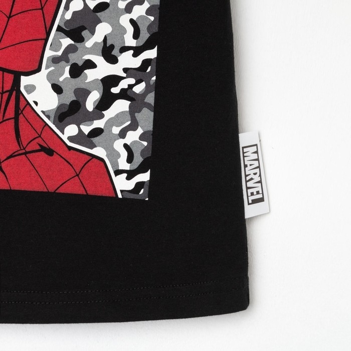 Футболка детская &laquo;Человек-Паук&raquo; рост 98-104, чёрный