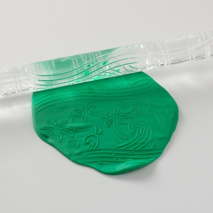 Скалка для творчества акрил Скалка для творчества акрил "Пальмы" 16х1 см