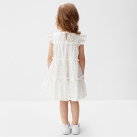 Платье для девочки MINAKU, цвет белый, рост 116 см