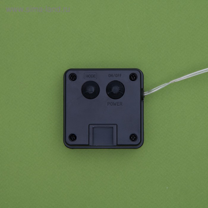 Гирлянда &laquo;Нить&raquo; 10 м роса, серебристая нить, 100 LED, свечение синее, 2 режима, солнечная батарея