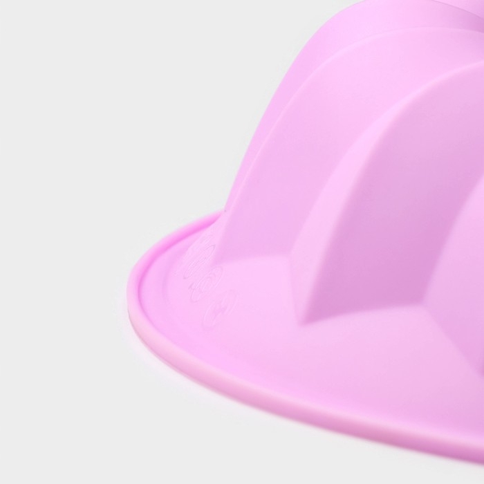 Форма для выпечки Доляна &laquo;Немецкий кекс. Заварное&raquo;, силикон, 21,5&times;5 см, цвет розовый