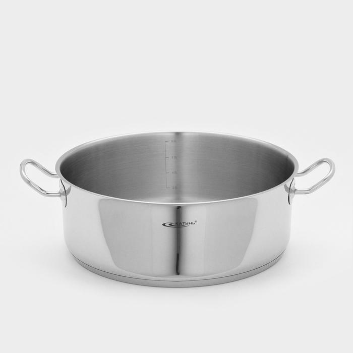 Кастрюля &laquo;Общепит&raquo;, 8 л, d=34 см, h=12,2 см, капсульное дно, индукция