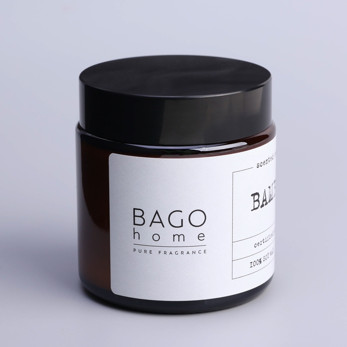 Свеча ароматическая в банке Свеча ароматическая в банке "Бамбук", совый воск, 88 г