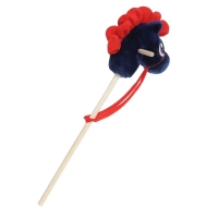 Мягкая игрушка &laquo;Конь-скакун&raquo;, на палке, МИКС, цвет синий