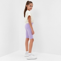 Велосипедки для девочки MINAKU, цвет сиреневый, рост 116 см