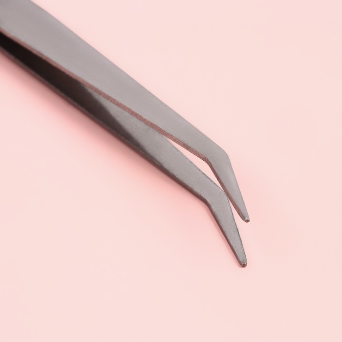 Пинцет изогнутый для рукоделия, 12 см, цвет серебряный Пинцет изогнутый для рукоделия, 12 см, цвет серебряный