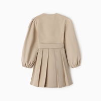 Платье для девочки MINAKU: Jeans collection, цвет бежевый, рост 122 см Платье для девочки MINAKU: Jeans collection, цвет бежевый, рост 122 см