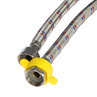 Подводка гибкая для воды ZEIN engr, 1/2", гайка-гайка, 200 см, с ключом для монтажа Подводка гибкая для воды ZEIN engr, 1/2", гайка-гайка, 200 см, с ключом для монтажа