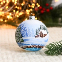 Ёлочный шар d-10 см "Хрустальная тишина" Ёлочный шар d-10 см "Хрустальная тишина"