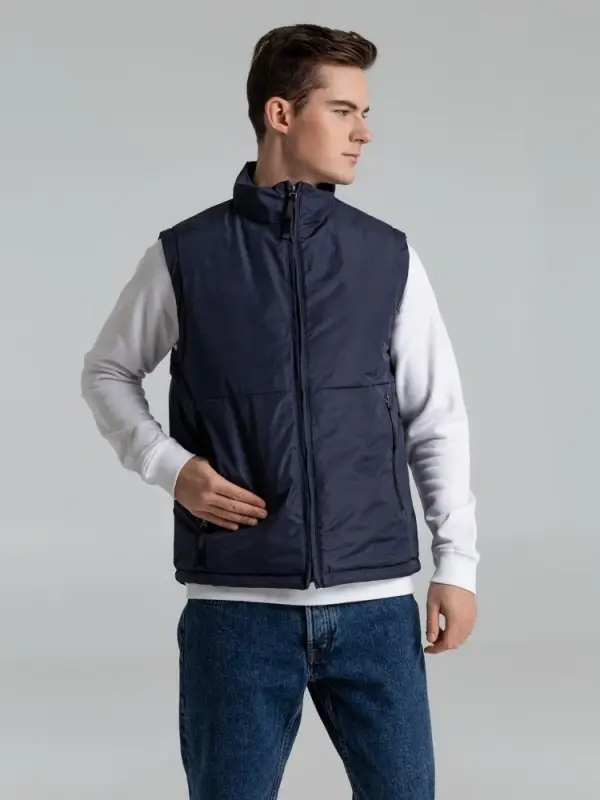 Жилет светоотражающий Lattvind темно-синий, размер XS