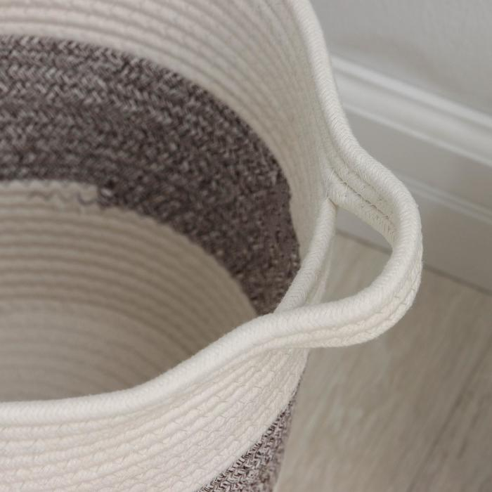 Корзина для белья Доляна «Милано», плетёная, ручная работа, 30×34 см Корзина для белья Доляна «Милано», плетёная, ручная работа, 30×34 см