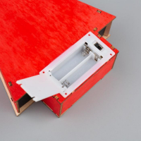 Светодиодная фигура &laquo;Дед Мороз на коньках&raquo; 14 &times; 22.5 &times; 4 см, дерево, батарейки АААх2 (не в комплекте), свечение тёплое белое