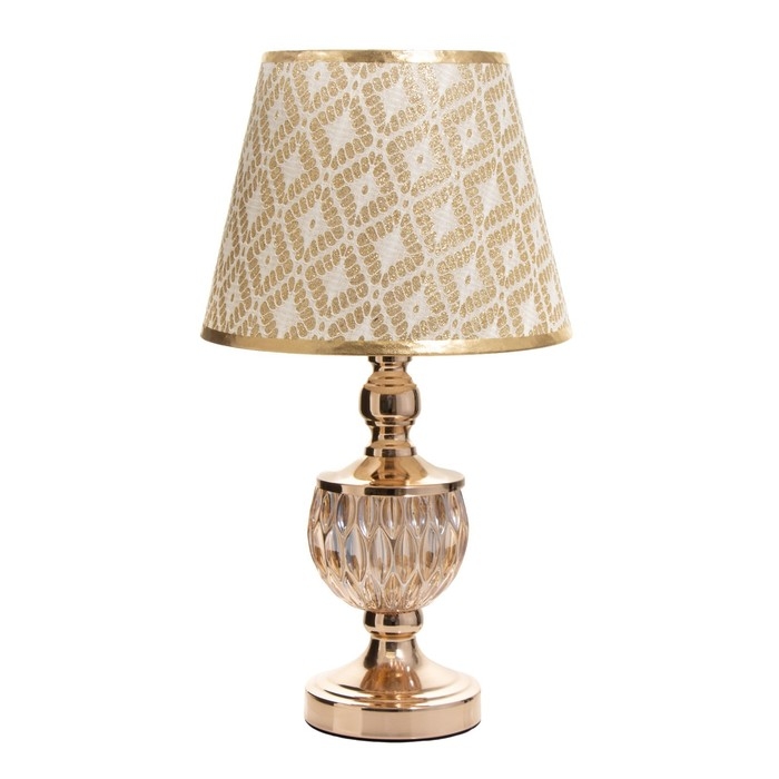 Настольная лампа Василиса E27 40Вт золото 25х25х47 см RISALUX