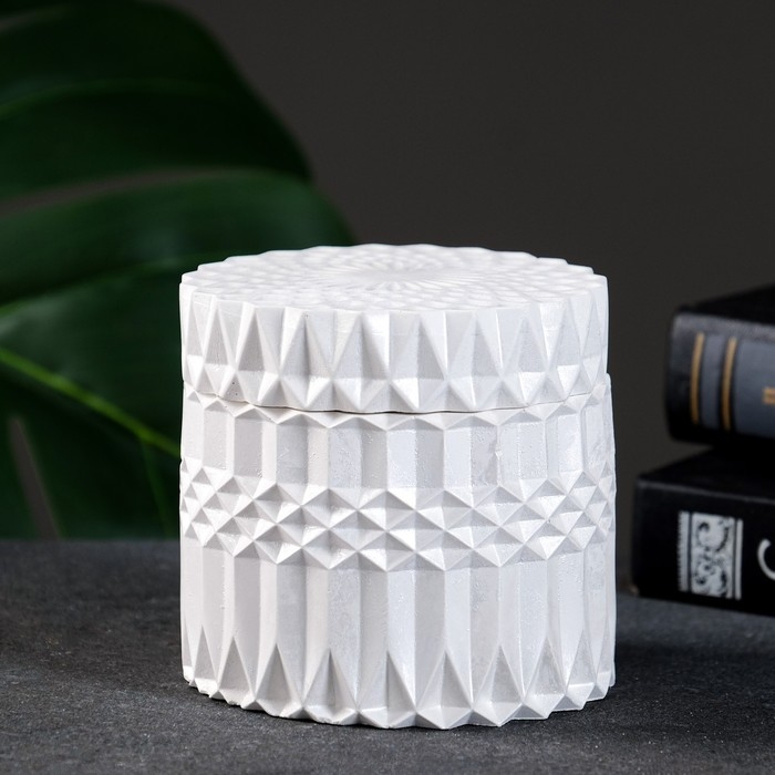 Шкатулка Шкатулка "Ограненная" перламутр, 9х9см