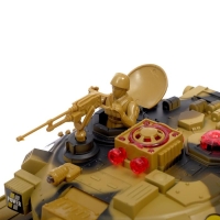 Танк радиоуправляемый &laquo;Защитник&raquo;, с аккумулятором, световые и звуковые эффекты, цвет коричневый