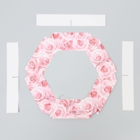 Коробка кондитерская складная, упаковка &laquo;Розы&raquo;, 23 х 23 х 4 см