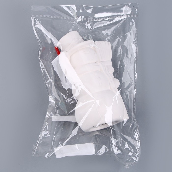 Новый год! Фигурка под роспись &laquo;Снеговик с метлой&raquo;, с кистью