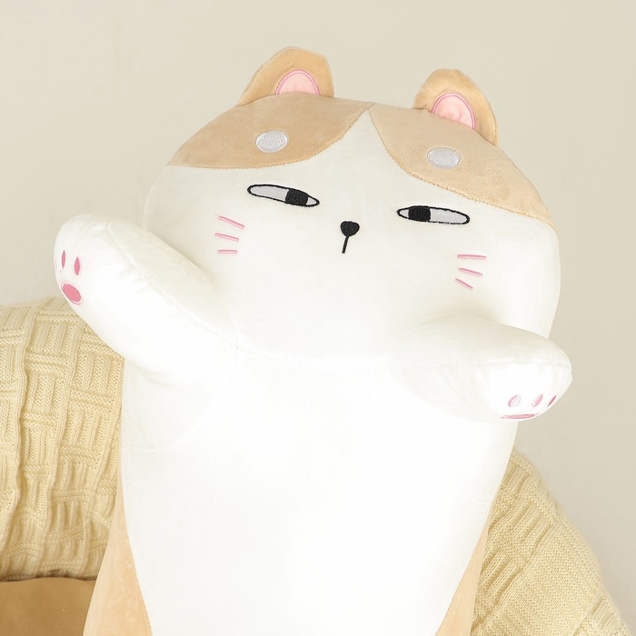 Шкурка мягкой игрушки «Кот-батон», 110 см, цвет бежевый, без набивки Шкурка мягкой игрушки «Кот-батон», 110 см, цвет бежевый, без набивки