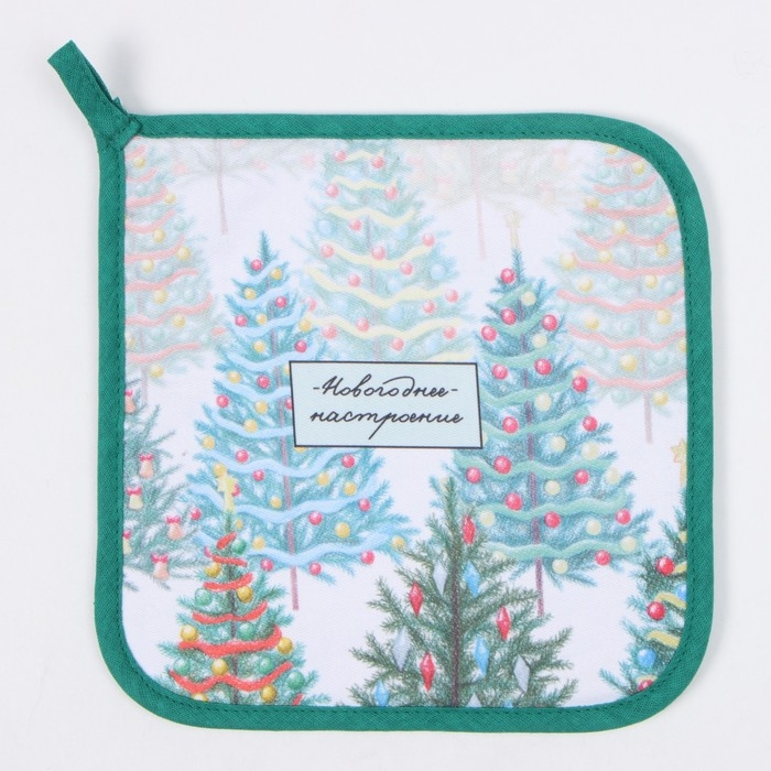 Прихватка Этель "Сказочный лес" 19х19 см, 100% хл, ватин 250 г/м2