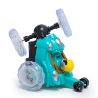 Машина-перевёртыш радиоуправляемая &laquo;Трюк&raquo;, работает от батареек, световые эффекты, цвет синий