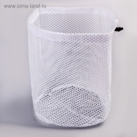Мешок для стирки белья Доляна, 30&times;40 см, крупная сетка, цвет белый