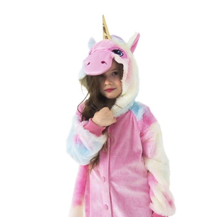 Кигуруми &laquo;Единорожка&raquo; комбинезон, р.34, рост 134 см