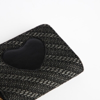 Кошелёк детский на молнии, цвет чёрный Кошелёк детский на молнии, цвет чёрный