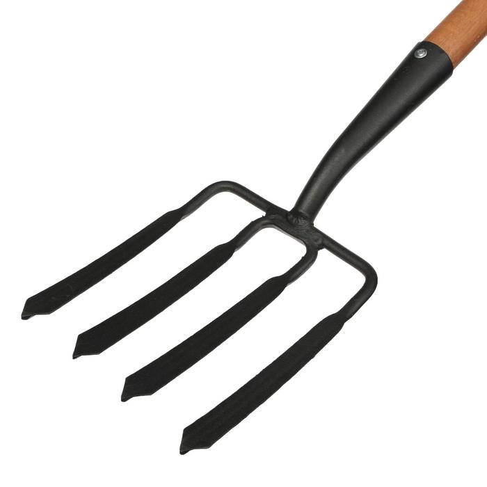 Вилы копальные, 4-рогие, деревянный черенок, &laquo;Премиум&raquo;, Greengo