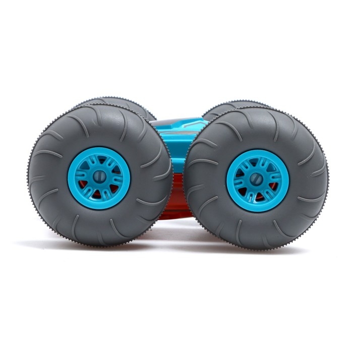 Машина-перевёртыш радиоуправляемая &laquo;Монстр&raquo;, работает от аккумулятора, цвет синий