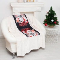 Подушка-плед Этель Bad Santa, подушка 40*40&plusmn;3 см, плед 100*150 см 100%п/э, 280 г/м2