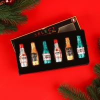 Новый год. Шоколад фигурный ETUI SELECT BY ABTEY SENIOR, с начинкой из ликера, ассорти, 13 &plusmn; 1 г