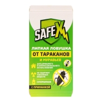 Ловушка-домик клеевая с приманкой, от тараканов и муравьев SAFEX, 3 шт Ловушка-домик клеевая с приманкой, от тараканов и муравьев SAFEX, 3 шт