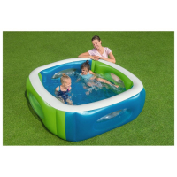 Бассейн надувной, 168 х 168 х 56 см, с окошками, от 6 лет, 51132 Bestway