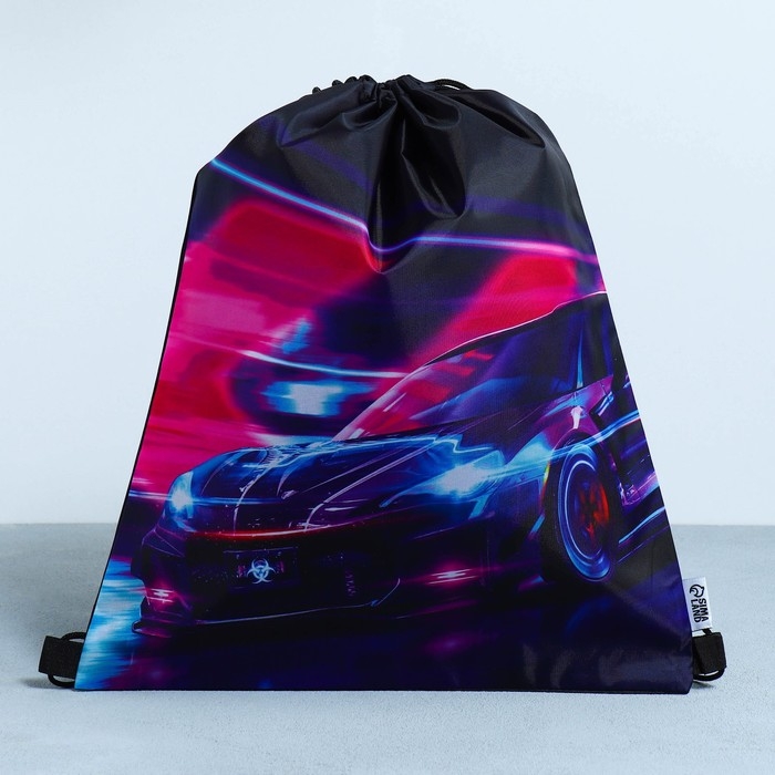 Мешок для обуви &laquo;Гонщик&raquo; болоньевый материал, 30 х 40 см