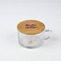 Кружка с крышкой стеклянная День матери Дорого внимание &laquo;Мама&raquo;, 450 мл